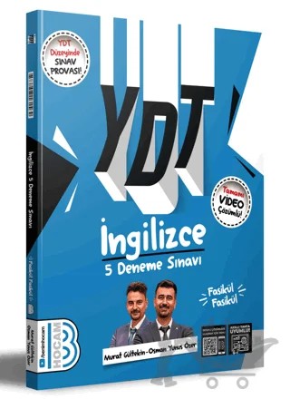 2025 YDT İngilizce 5 Deneme Sınavı – Murat Gültekin, Osman Yunus Özer – Benim Hocam Yayınları kitap kapağı