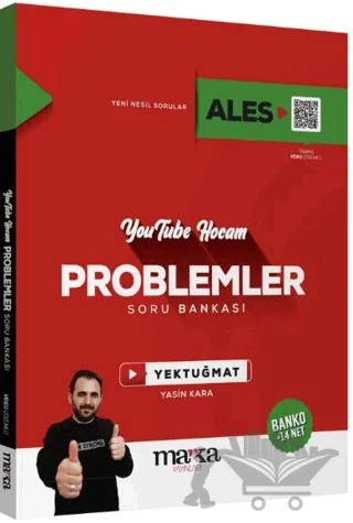 2025 ALES Youtube Hocam Problemler Soru Bankası – Yasin Kara – Marka Yayınları kitap kapağı