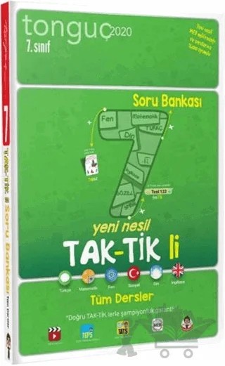 2020 7. Sınıf Tüm Dersler Yeni Nesil Tak-Tikli Soru Bankası – Kolektif – Tonguç Akademi kitap kapağı