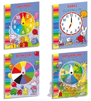Haydi Öğrenelim Seti - 4 Kitap Takım – Kolektif – 0-6 Yaş Yayınları kitap kapağı