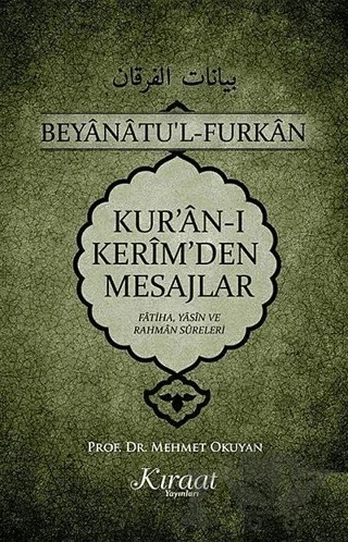 Kur'an-ı Kerim'den Mesajlar 1 – Mehmet Okuyan – Kıraat Yayınları kitap kapağı