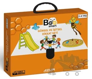 Görsel ve İşitsel Dikkat Seti 3-4 Yaş Bee Smart – Kolektif – Azur Yayıncılık kitap kapağı