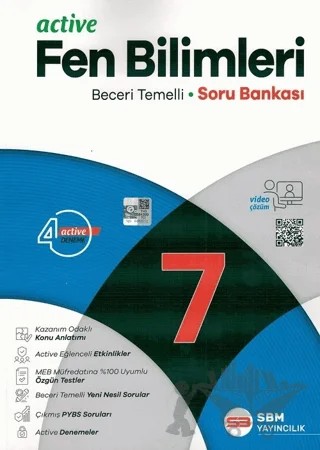 7. Sınıf Fen Bilimleri Active Soru Bankası – Kolektif – SBM Yayıncılık kitap kapağı