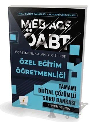 MEB-AGS ÖABT Özel Eğitim Öğretmenliği Tamamı Çözümlü Soru Bankası – Enver Seçgin – Pelikan Tıp Teknik Yayıncılık kitap kapağı