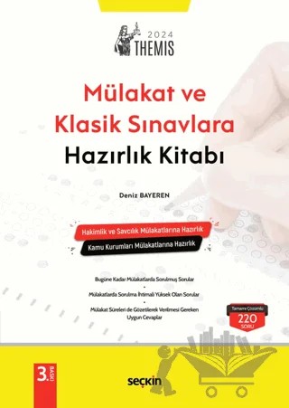 THEMIS - Mülakat ve Klasik Sınavlara Hazırlık Kitabı – Deniz Bayeren – Seçkin Yayıncılık kitap kapağı