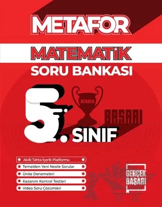 Metafor 5. Sınıf Matematik Soru Bankası – Orhan Taş – Gerçek Başarı Yayınları kitap kapağı
