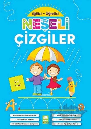 Neşeli Çizgiler - Eğitici Öğretici – Kolektif – Ema Çocuk kitap kapağı