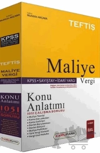 TEFTİŞ Maliye Vergi Hukuku Konu Anlatımı ve 1051 Çalışma Sorusu – Muhittin Akçaba – Kamupark Yayınları kitap kapağı