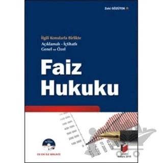 Faiz Hukuku – Zeki Gözütok – Adalet Yayınevi kitap kapağı