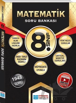 8. Sınıf Matematik Soru Bankası – Kolektif – Evrensel İletişim Yayınları kitap kapağı