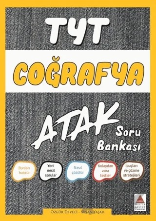 TYT Coğrafya Atak Soru Bankası – Özgür Deveci, Sinan Yaşar – Delta Kültür Yayınevi kitap kapağı