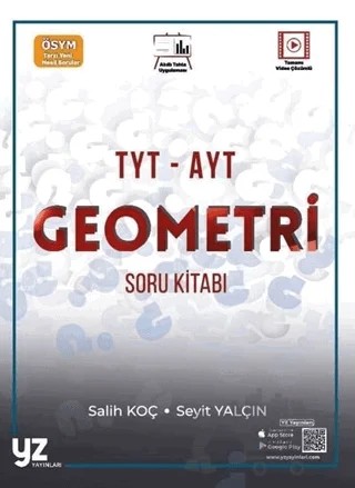 YZ YKS TYT AYT Geometri Soru Kitabı – Salih Koç, Seyit Yalçın – YZ Yayınları kitap kapağı