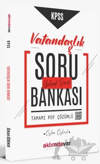 KPSS Vatandaşlık Soru Bankası PDF Çözümlü – Özkan Özkınık – Aklımdavar Yayıncılık kitap kapağı