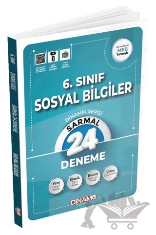 6. Sınıf Sosyal Bilgiler 24'lü Sarmal Deneme – Kolektif – Dinamo Yayınları kitap kapağı