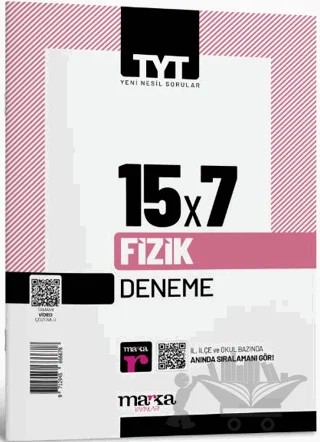 2025 TYT Fizik 15 Deneme Tamamı Video Çözümlü – Kolektif – Marka Yayınları kitap kapağı