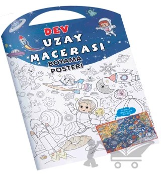 Uzay Macerası Dev Boyama Posteri – Kolektif – 0-6 Yaş Yayınları kitap kapağı