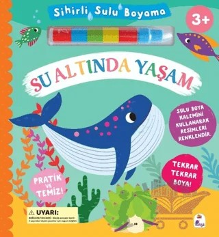 Sihirli Sulu Boyama – Su Altında Yaşam – Kolektif – İndigo Çocuk kitap kapağı