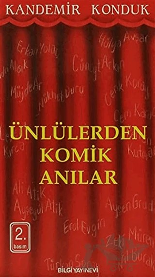 Ünlülerden Komik Anılar – Kandemir Konduk – Bilgi Yayınevi kitap kapağı