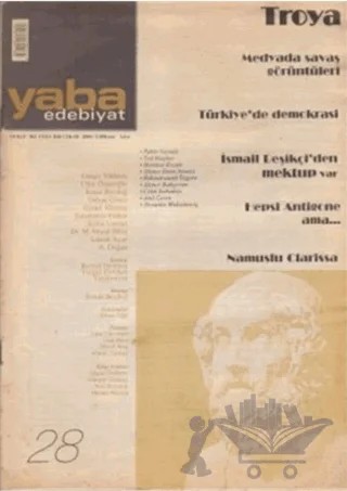 Yaba Edebiyat Dergisi Sayı: 28 – Yaba Dergisi Yayınları kitap kapağı