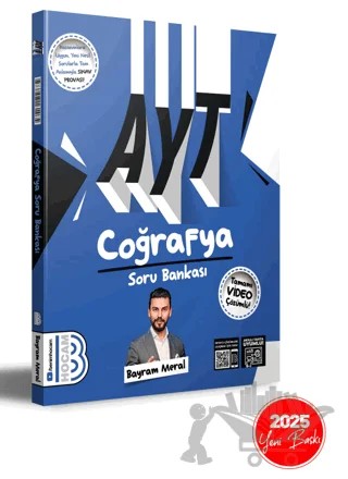 2025 AYT Coğrafya Tamamı Video Çözümlü Soru Bankası – Kolektif – Benim Hocam Yayınları kitap kapağı