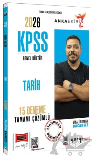 2026 KPSS Genel Kültür Anka Ekibi Tarih Tamamı Çözümlü 15 Deneme – Bilal Bacaksız – Yargı Yayınevi kitap kapağı