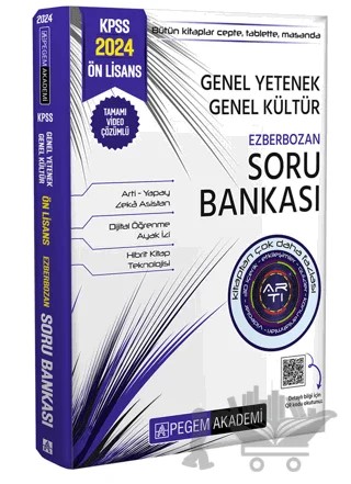 2024 KPSS Genel Yetenek Genel Kültür Ön Lisans Ezberbozan Soru Bankası – Kolektif – Pegem Akademi Yayıncılık kitap kapağı