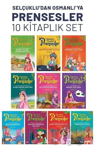 Selçuklu'dan Osmanlı'ya Prensesler (10'lu Set) – Hayrünnisa Şen – Çelik Yayınevi kitap kapağı