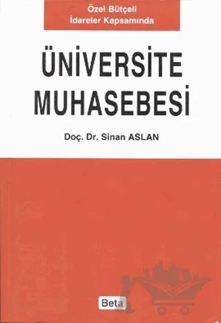 Üniversite Muhasebesi – Sinan Aslan – Beta Yayınevi kitap kapağı