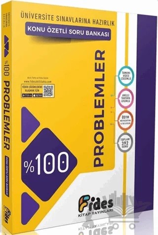%100 ÖSYM Soru Tipleriyle Problemler Konu Özetli Soru Bankası – Kolektif – Fides Yayıncılık kitap kapağı