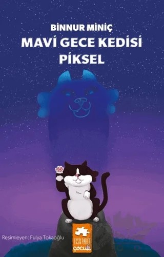 Mavi Gece Kedisi Piksel – Binnur Miniç – Eksik Parça Yayınları kitap kapağı