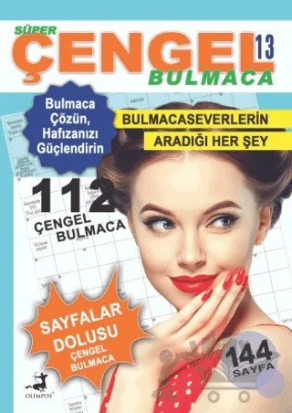 Süper Çengel Bulmaca - 13 – Ahmet Ayyıldız – Olimpos Yayınları kitap kapağı