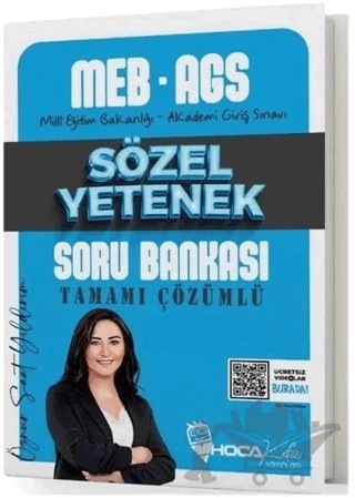 2025 MEB-AGS Sözel Yetenek Soru Bankası Çözümlü – Öznur Saat Yıldırım – Hoca Kafası Yayınları kitap kapağı