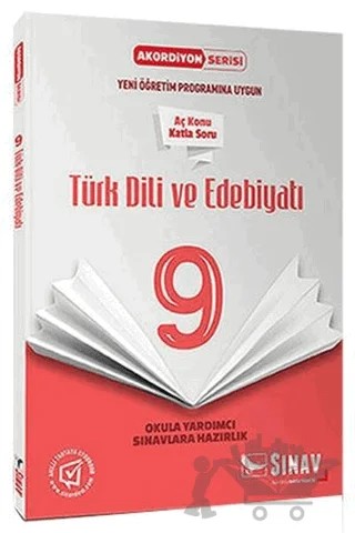 9. Sınıf Türk Dili ve Edebiyatı Akordiyon Kitap – Kolektif – Sınav Yayınları kitap kapağı