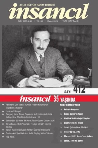 İnsancıl Aylık Kültür Sanat Dergisi Sayı: 412 Kasım 2024 – İnsancıl Dergisi Yayınları kitap kapağı