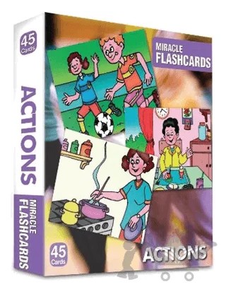 Miracle Flashcards - Actions-Box 45 Cards – Kolektif – MK Publications kitap kapağı