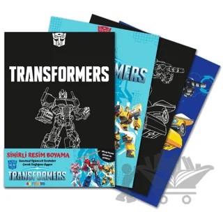 Transformers Sihirli Resim Boyama – Ahşap Kalem Hediyeli – Kolektif – Artenino Yayıncılık kitap kapağı