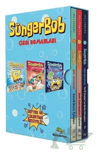 Süngerbob Çizgi Romanları- 3 Kitap Kutulu Set – Stephen Hillenburg – Bookalemun Yayınevi kitap kapağı