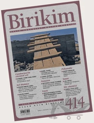 Birikim Aylık Sosyalist Kültür Dergisi Sayı: 414 Ekim 2023 – Birikim Yayınları kitap kapağı