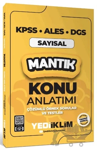 2025 KPSS ALES DGS Sayısal Mantık Konu Anlatımı – Kolektif – Yediiklim Yayınları kitap kapağı