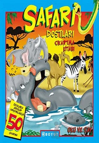 Safari Dostları Çıkartma Kitabı – Kolektif – Boyut Yayın Grubu kitap kapağı