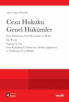 Ceza Hukuku Genel Hükümler – Murat Volkan Dülger – Seçkin Yayıncılık kitap kapağı