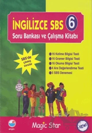 İngilizce SBS 6 - Soru Bankası ve Çalışma Kitabı – Kolektif – Engin Yayınevi kitap kapağı