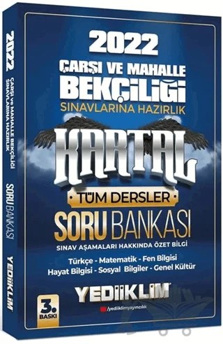 2022 Çarşı ve Mahalle Bekçiliği Sınavlarına Hazırlık Kartal Soru Bankası – Kolektif – Yediiklim Yayınları kitap kapağı