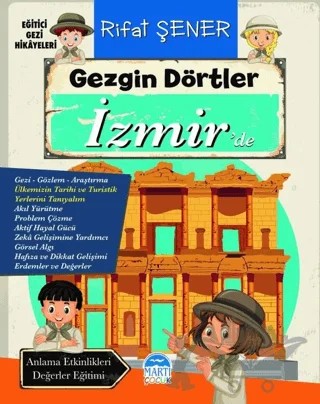 Gezgin Dörtler İzmir’de – Rifat Şener – Martı Çocuk Yayınları kitap kapağı