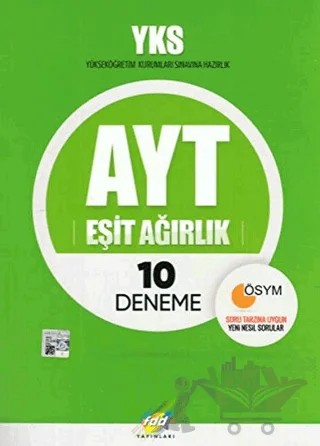 2019 YKS AYT Eşit Ağırlık 10 Deneme – Kolektif – Fdd Yayınları kitap kapağı