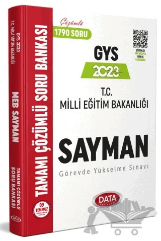 Milli Eğitim Bakanlığı Sayman Tamamı Çözümlü GYS Soru Bankası – Kolektif – Data Yayınları kitap kapağı