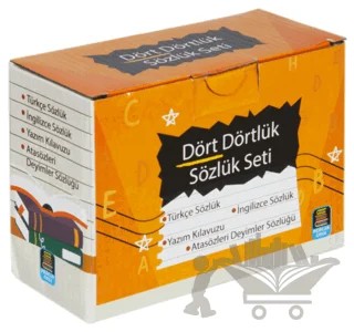 Dört Dörtlük Sözlük Seti ABC İlk ve Orta Öğretim TDK Uyumlu (4 Kitap Kutulu) – Kolektif – Mercan Okul Yayınları kitap kapağı