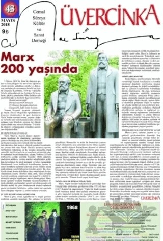 Üvercinka Dergisi Sayı: 43 Mayıs 2018 – Üvercinka Dergisi kitap kapağı