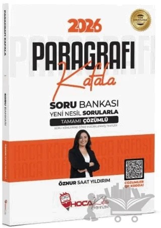 2026 KPSS TYT ALES DGS Paragrafı Kafala Soru Bankası Çözümlü – Öznur Saat Yıldırım – Hoca Kafası Yayınları kitap kapağı