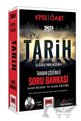 2024 KPSS ÖABT Tarih Öğretmenliği Tamamı Çözümlü Alan Bilgisi ve Alan Eğitimi Soru Bankası – Kolektif – Yargı Yayınevi kitap kapağı
